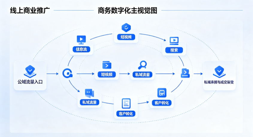 南溪县线上商业推广怎么做？全域流量闭环搭建与低成本转化实战指南